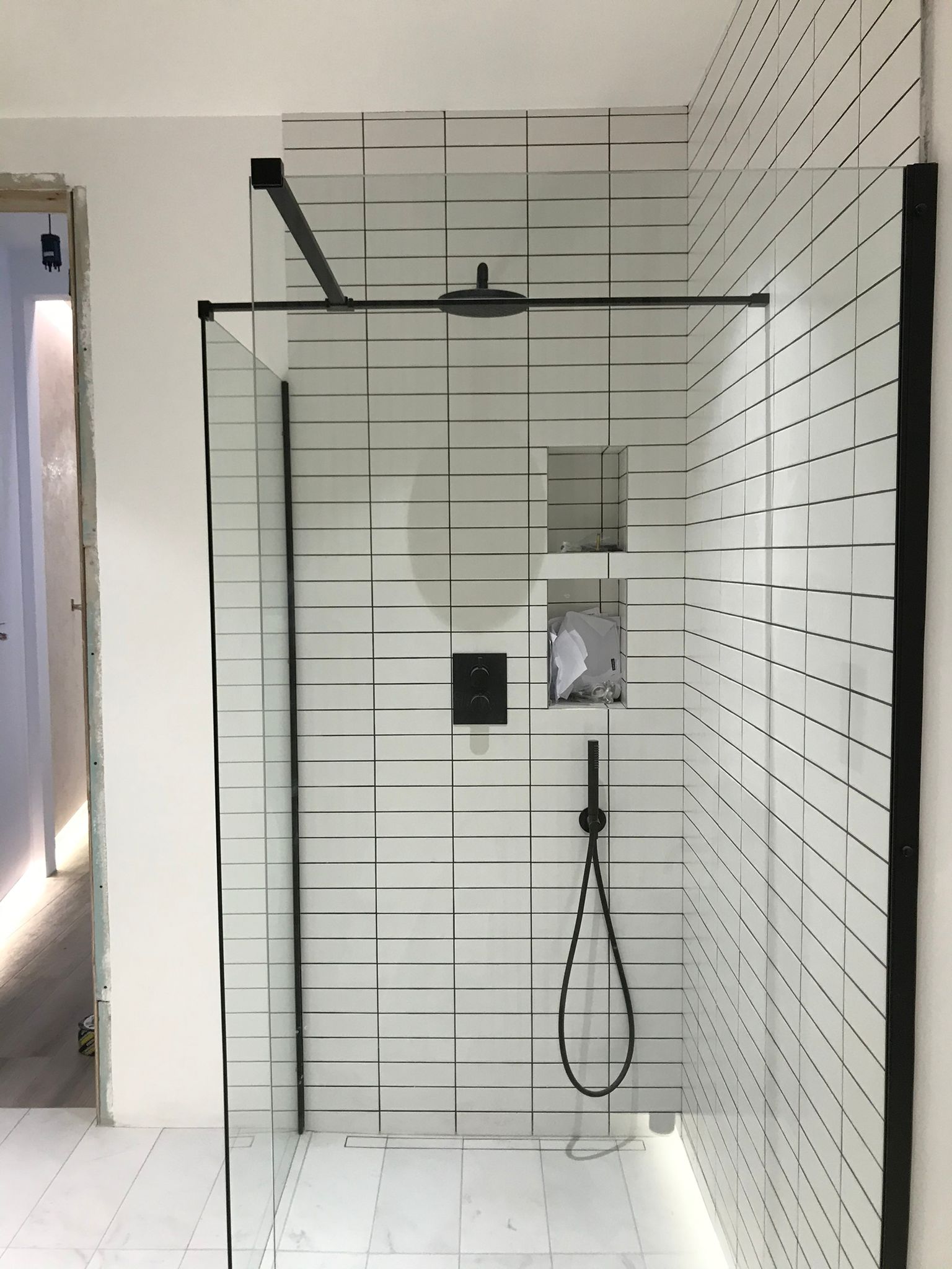 White Bathroom MB Echo Build